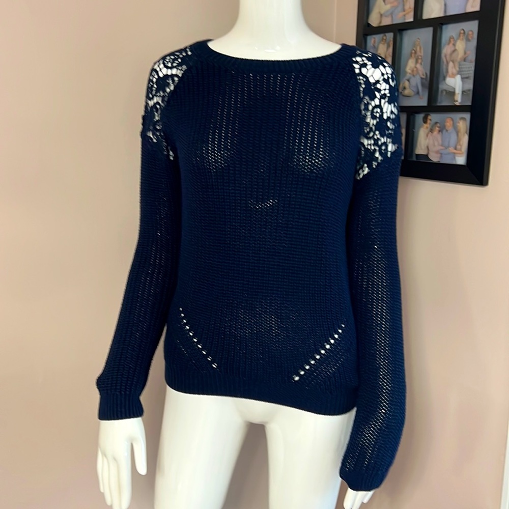 Piperlime navy blue sweater